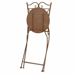 #N/A Chaise bistrot pliable en mosaïque Aberdeen Marron Best