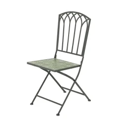 EMINZA Chaise bistrot pliable en mosaïque Aveiro olive Vert Clearance
