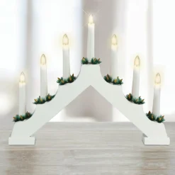 KOOPMAN Chandelier lumineux Minuteur Blanc Outlet