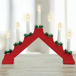 KOOPMAN Chandelier lumineux Minuteur Rouge Outlet