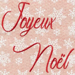 Feeric Lights & Christmas Chaussette de Noël (H45 cm) Joyeux Noël tartan Beige Clearance