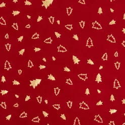 FEERIC LIGHTS Chemin de table velours (300 x 28 cm) Sapins de Noël Rouge