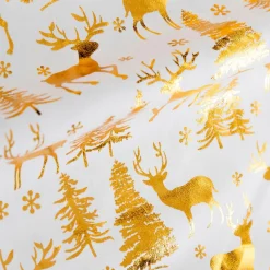JJA Chemin de table (300 x 28 cm) Cerf et fêt Or Clearance
