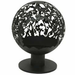 #N/A Cheminée brasero extérieur (D50 x H63 cm) Ajourée Noir New