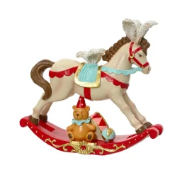 KAEMINGK Cheval à bascule (H18 cm) Cirque de Noël Multicolore