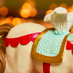 KAEMINGK Cheval à bascule (H18 cm) Cirque de Noël Multicolore