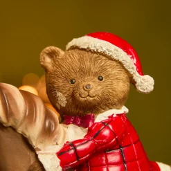KAEMINGK Cheval à Bascule (H20 cm) Petite ours de Noël Marron Hot