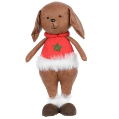 KAEMINGK Chien de Noël déco (H51 cm) Archie Rouge Outlet
