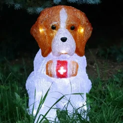 Feeric Lights & Christmas Chien lumineux 40 LED (H38 cm) Saint Bernard Blanc froid Online