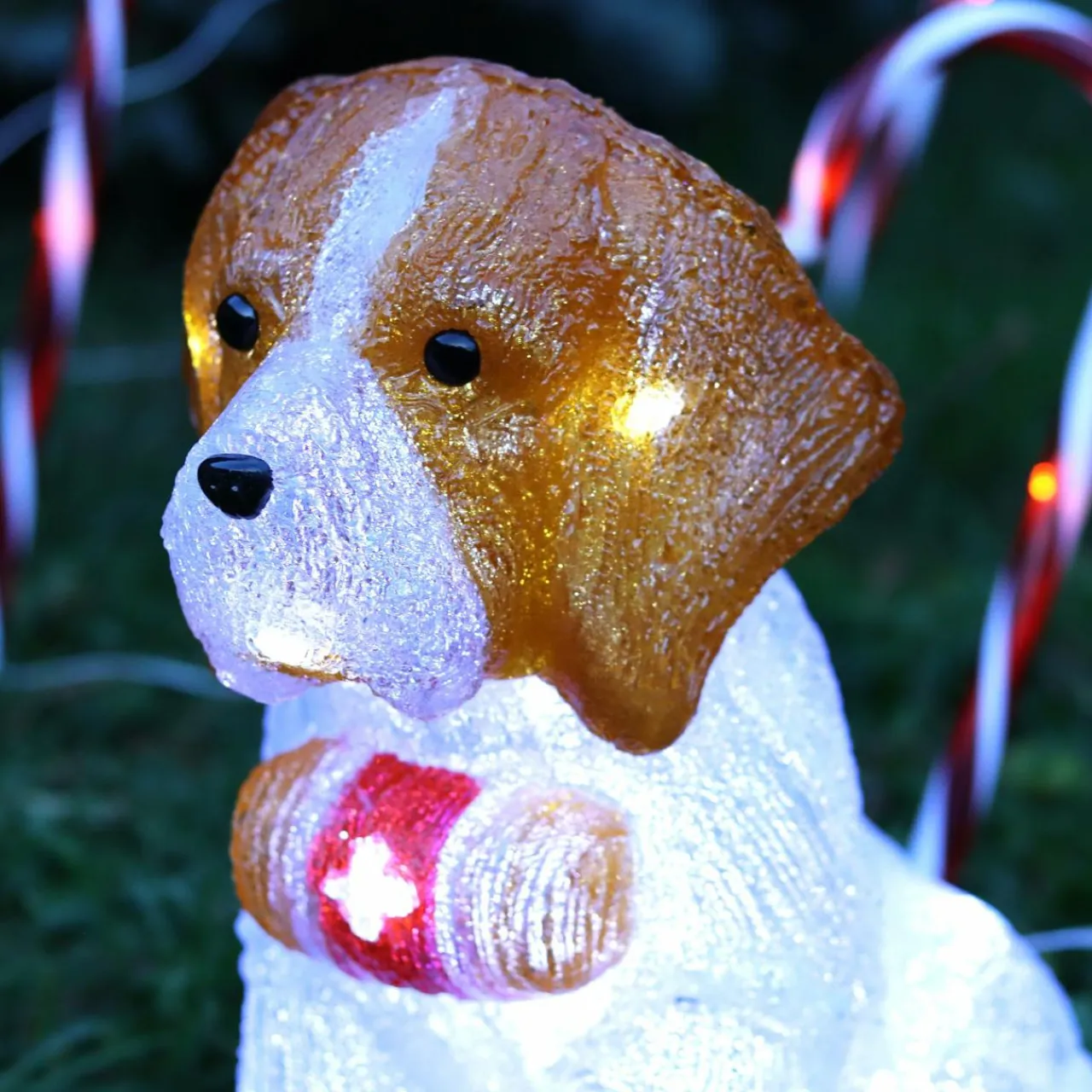 Feeric Lights & Christmas Chien lumineux 40 LED (H38 cm) Saint Bernard Blanc froid Online