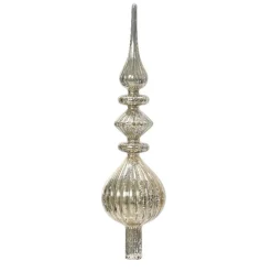 KAEMINGK Cimier de sapin en verre Lyrique Argent Hot