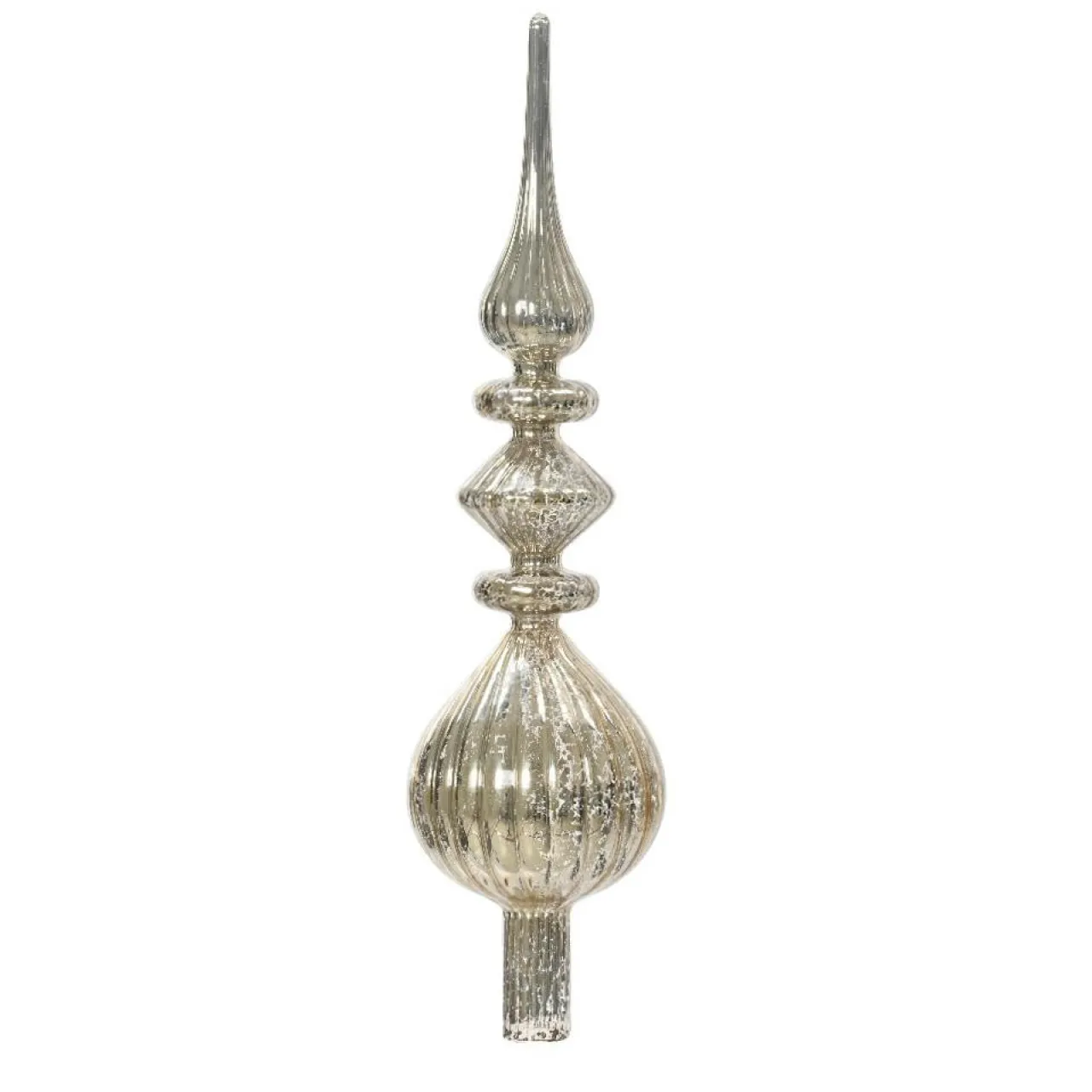 KAEMINGK Cimier de sapin en verre Lyrique Argent Hot