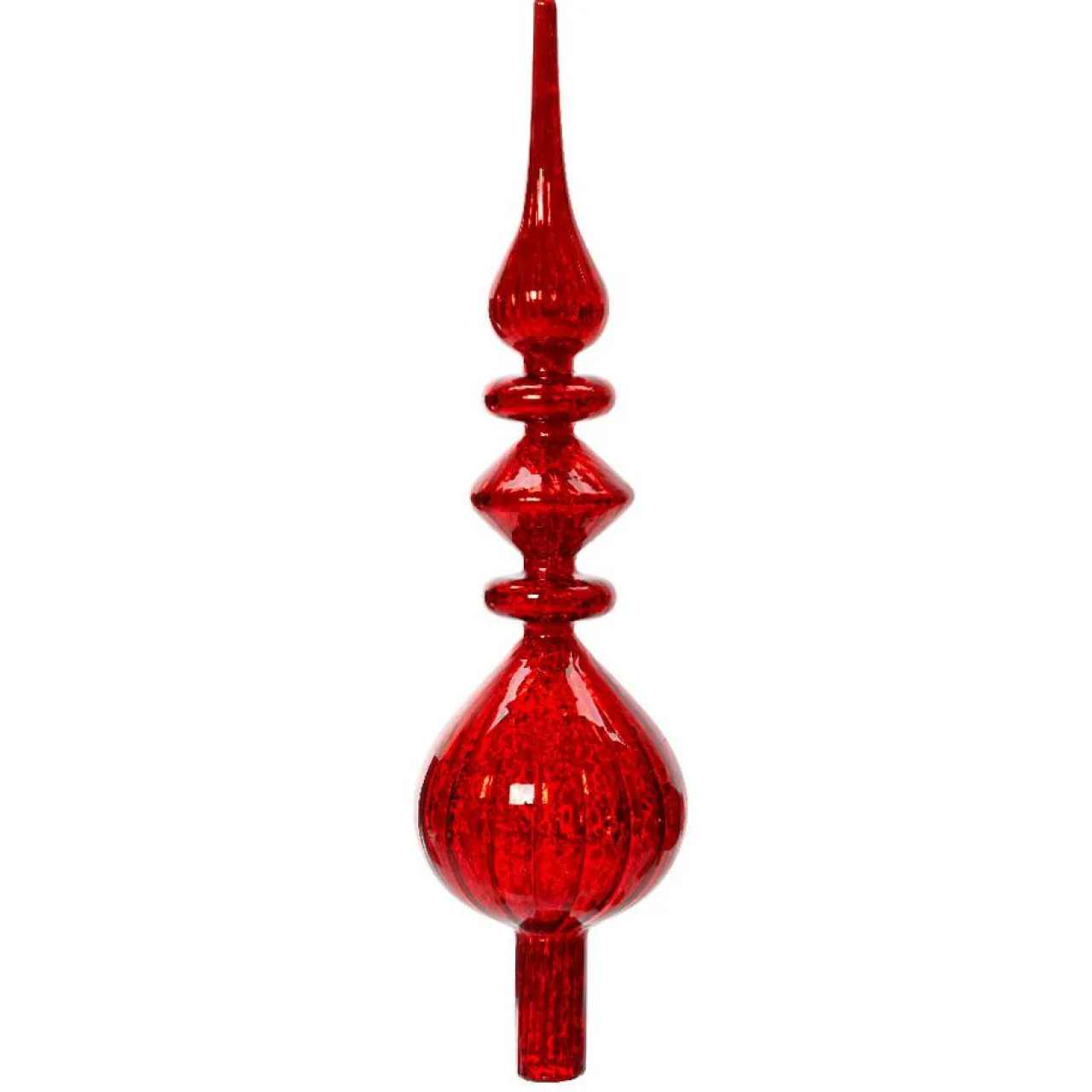 KAEMINGK Cimier de sapin en verre Lyrique Rouge Online