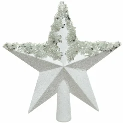 KAEMINGK Cimier de sapin pailleté Alpeo Blanc Hot