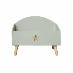 EMINZA Coffre à jouet ou enfant bois (H44 cm) Stars Vert New