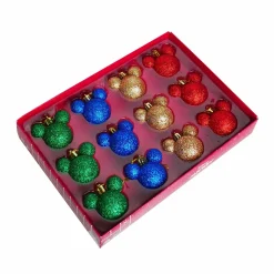 CHRISTMAS INSPIRATIONS Coffret de 12 boules de Noël (D30 mm) mini Mickey Multicolore Outlet