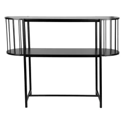 OSTARIA Console bois et métal 2 niveaux (H75 cm) Octave e Noir Clearance