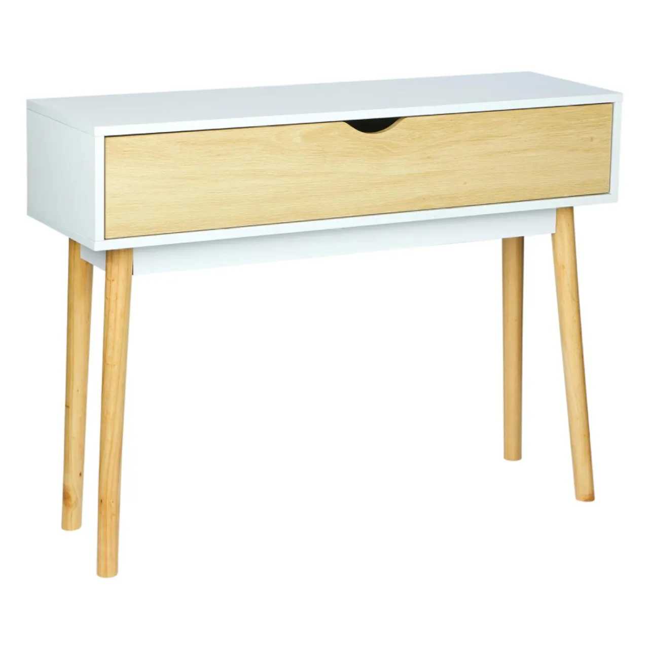 OSTARIA Console bois (H75 cm) Hortense he Blanc Best