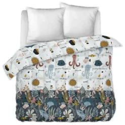L'EFFET PAPILLON Couette imprimée enfant (260 x 240 cm) Octopia Multicolore Hot