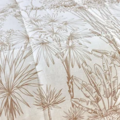 EMINZA Couette imprimée et une taie d'oreiller en coton (140 x 200 cm) Lara Marron Sale