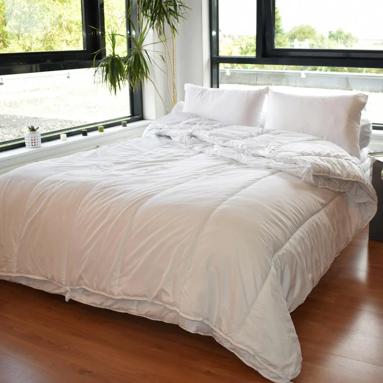 EMINZA Couette (260 x 240 cm) 4 Saisons he Blanc Discount