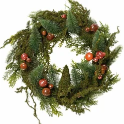 KAEMINGK Couronne de Noël (D60 cm) Champignons en forêt Vert Online
