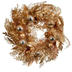 KAEMINGK Couronne de Noël (D50 cm) Majesty cuivré Or New