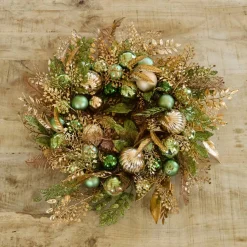 KAEMINGK Couronne de Noël (D50 cm) Majesty et doré Vert Online