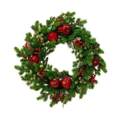 KAEMINGK Couronne de Noël (D60 cm) Pommes sucrées Rouge Discount