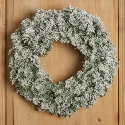 EMINZA Couronne de Noël (D60 cm) Royal Vert enneigé Sapin enneigé Sale