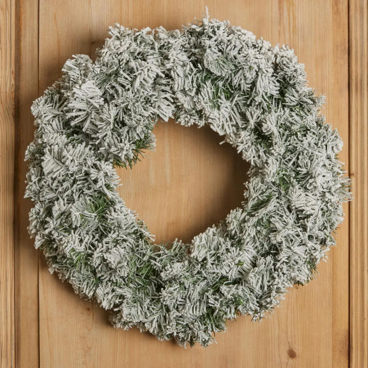 EMINZA Couronne de Noël (D60 cm) Royal Vert enneigé Sapin enneigé Sale