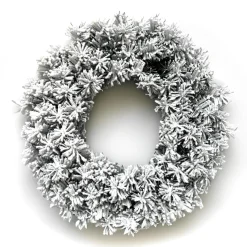 EMINZA Couronne de Noël (D40 cm) Royal Vert enneigé Sapin enneigé