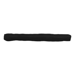 LUANCE Coussin bas de porte simple velours côtelé (80 cm) Edouard Noir Hot