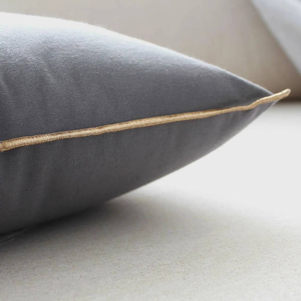 ENJOY HOME Coussin carré coton (40 cm) Harmony Gris Clearance