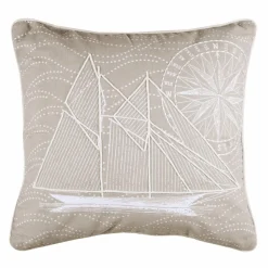 LOVELY CASA Coussin carré coton (40 cm) Yacht Gris Online