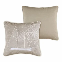 LOVELY CASA Coussin carré coton (40 cm) Yacht Gris Online