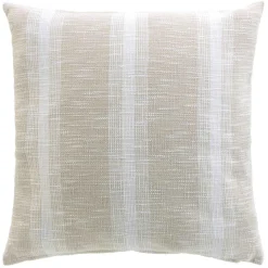 douceur d'intu017drieur Coussin carré coton tissé (60 x 60 cm) Island Beige Hot