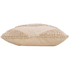 douceur d'intu017drieur Coussin carré coton tufté (45 x 45 cm) Kamary Ecru Best