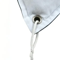 STOF Coussin carré coton (45 x 45 cm) Bordemer Blanc New