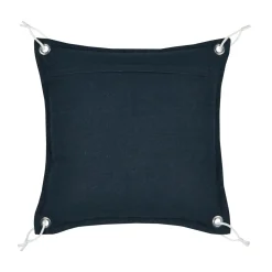 STOF Coussin carré coton (45 x 45 cm) Bordemer Blanc New