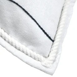 STOF Coussin carré coton (50 x 50 cm) Bordemer Blanc