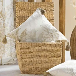 douceur d'intu017drieur Coussin carré coton (45 x 45 cm) Dune Ecru Online