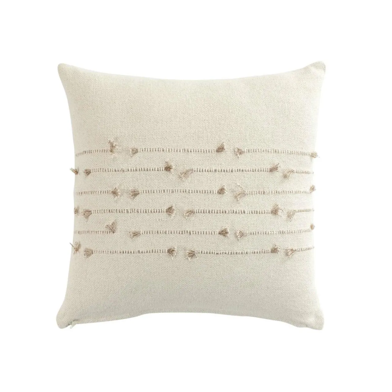 douceur d'intu017drieur Coussin carré coton (40 x 40 cm) Golden sunset Blanc Outlet