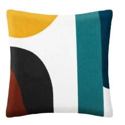 ATMOSPHERA Coussin carré coton (45 x 45 cm) Hary Multicolore Sale
