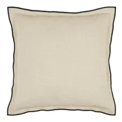 STOF Coussin carré coton (45 x 45 cm) Helios Ecru