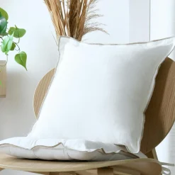 STOF Coussin carré coton (45 x 45 cm) Helios Blanc Hot