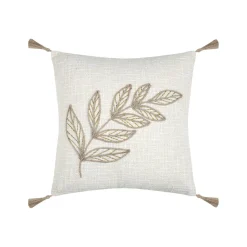 STOF Coussin carré coton (40 x 40 cm) Hemera Ecru Clearance