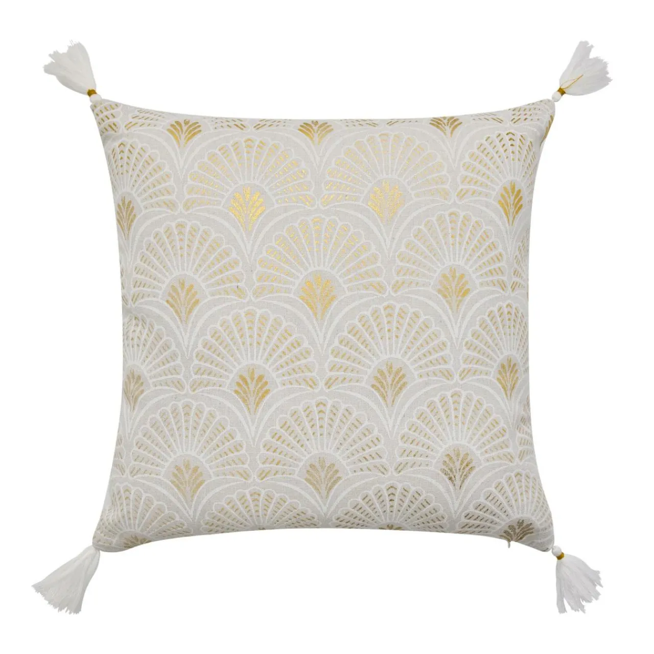 douceur d'intu017drieur Coussin carré coton (45 x 45 cm) Layoa Or Sale