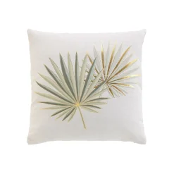 douceur d'intu017drieur Coussin carré coton (40 x 40 cm) Lotus Vert Outlet