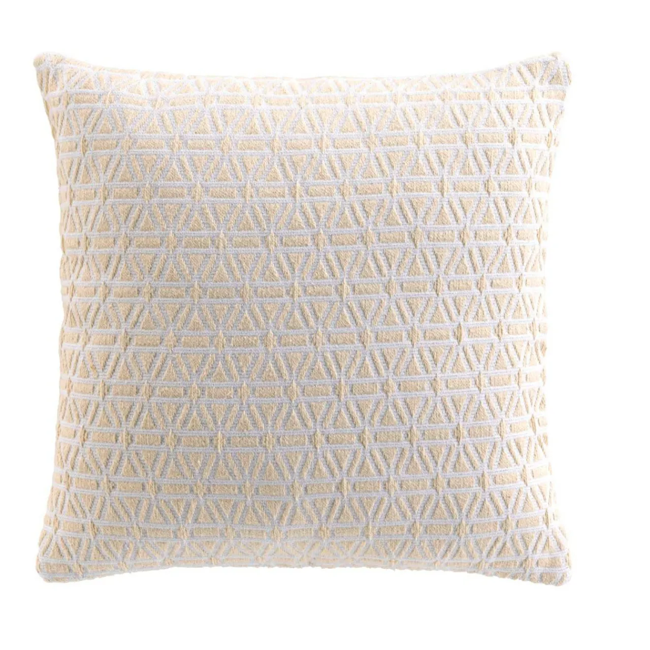 douceur d'intu017drieur Coussin carré coton (45 x 45 cm) Milano Ecru